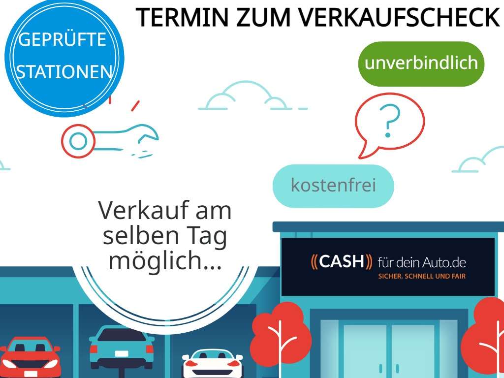 wir kaufen dein auto Termin Ankaufstation Fahrezugcheck cashfürdeinauto.de 10.1